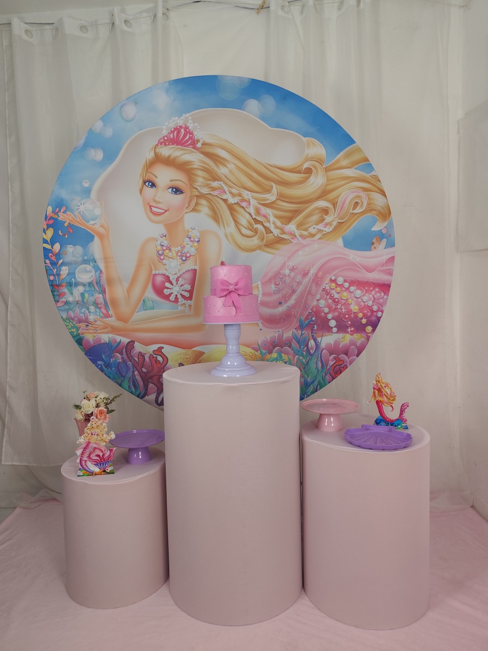 Barbie Sereia - Kit Celebrar  - FELIZ DATA PEGUE E MONTE 