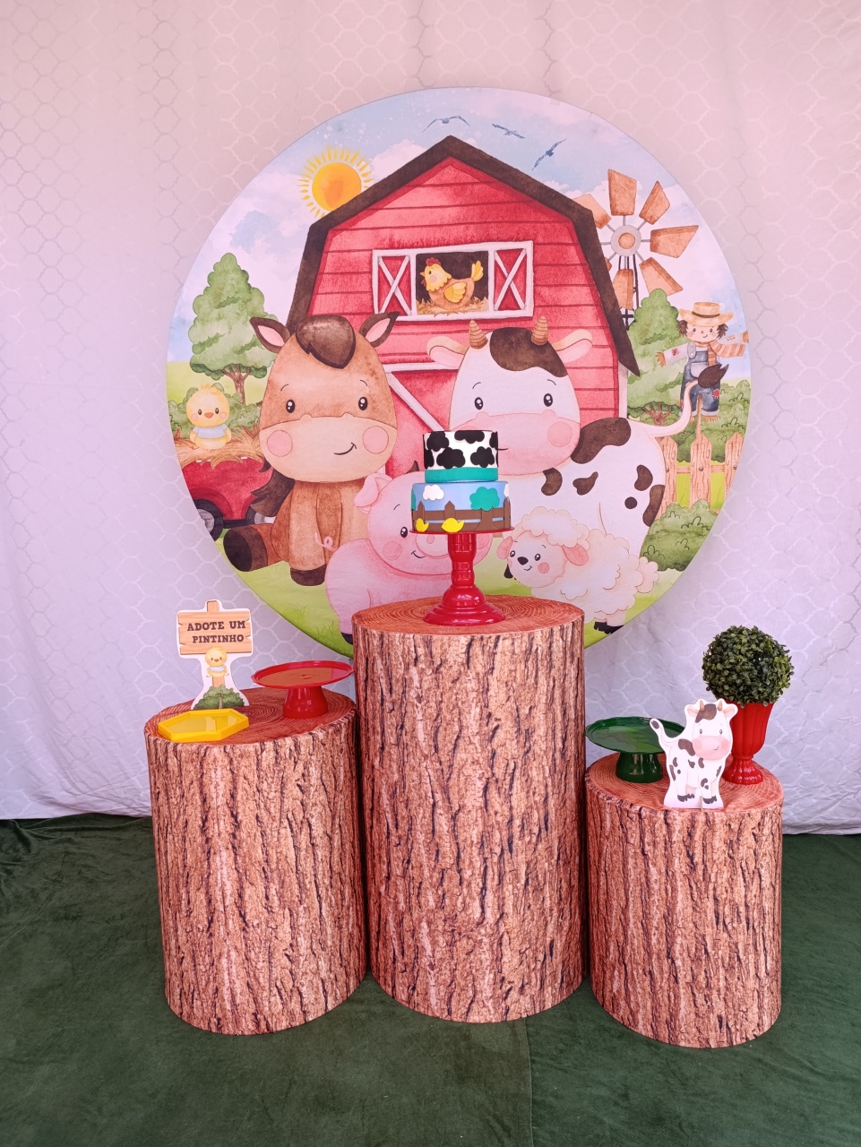 Fazendinha -Kit Celebrar  - FELIZ DATA PEGUE E MONTE 