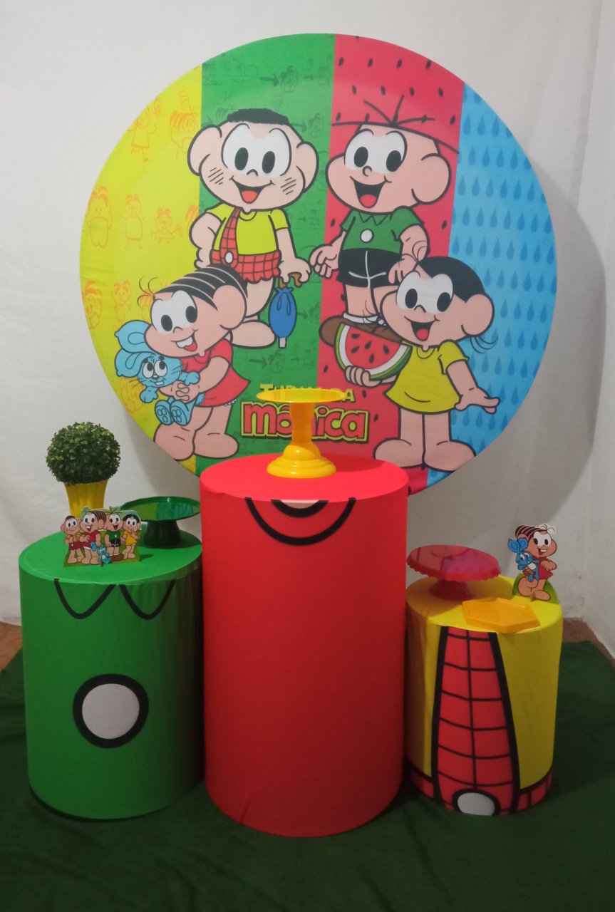 Turma da Mônica - Kit Celebrar  - FELIZ DATA PEGUE E MONTE 