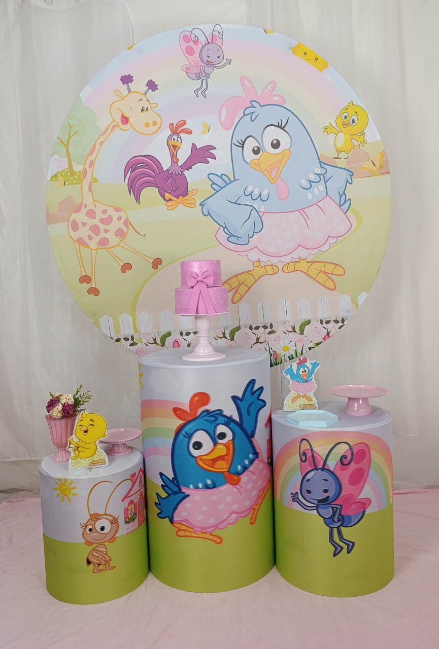 Galinha Pintadinha - Kit Celebrar - FELIZ DATA PEGUE E MONTE 