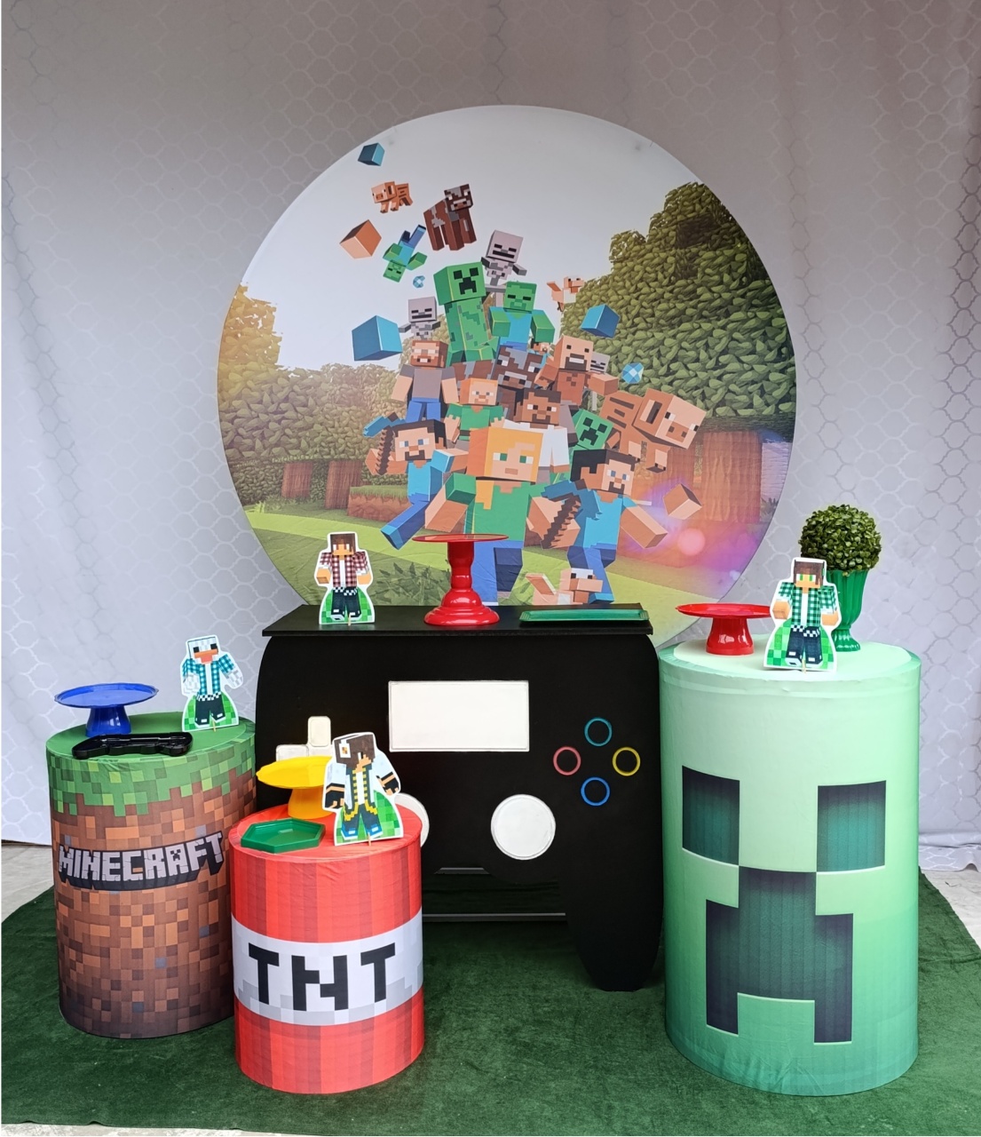 Minecraft - Kit Comemore - FELIZ DATA PEGUE E MONTE 