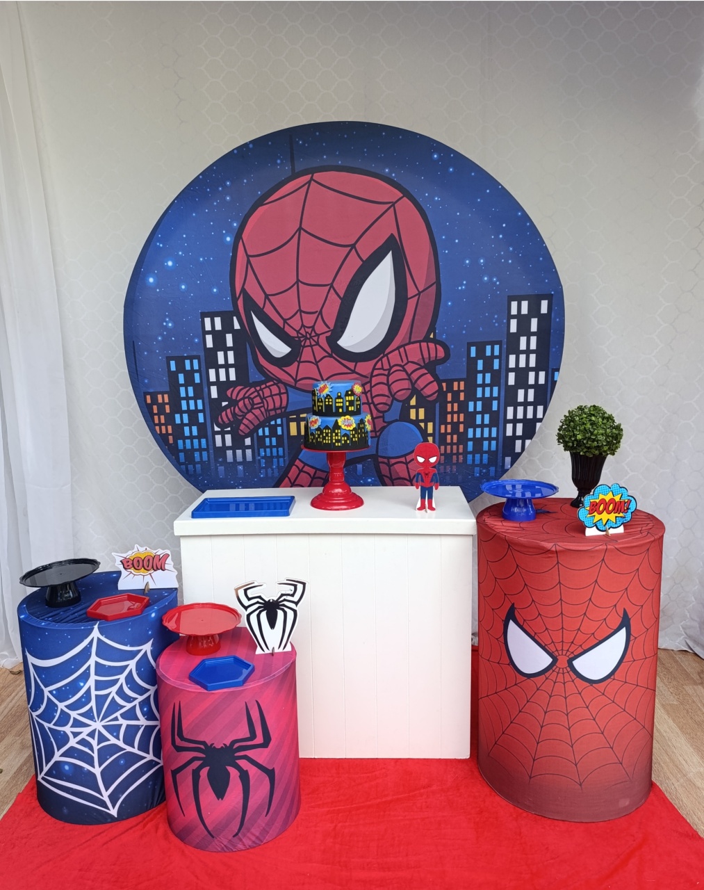 Homem Aranha Baby - Kit Comemore  - FELIZ DATA PEGUE E MONTE 