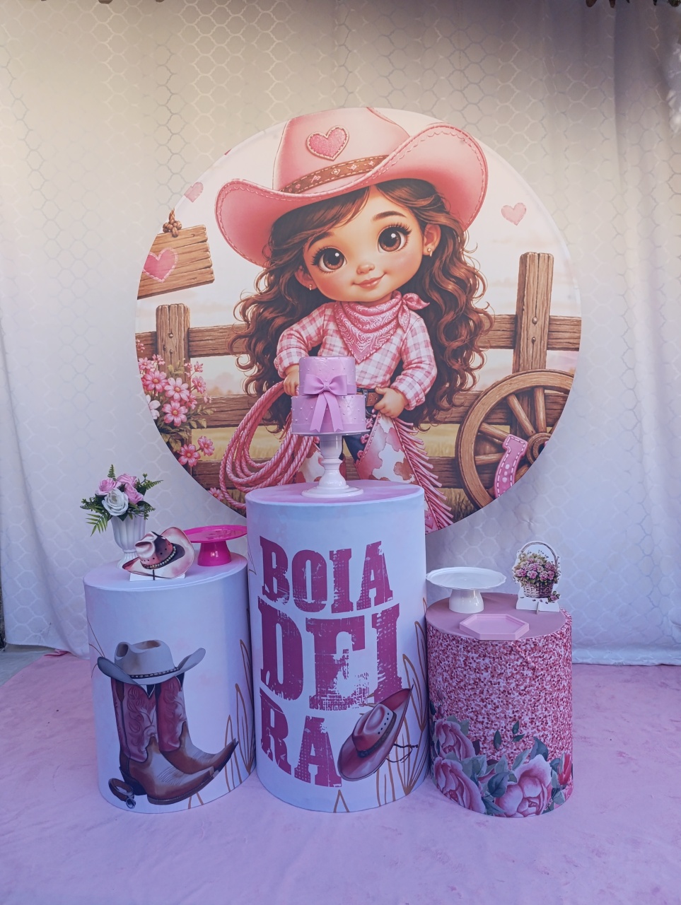 Boiadeira Cute - Kit Celebrar - FELIZ DATA PEGUE E MONTE 