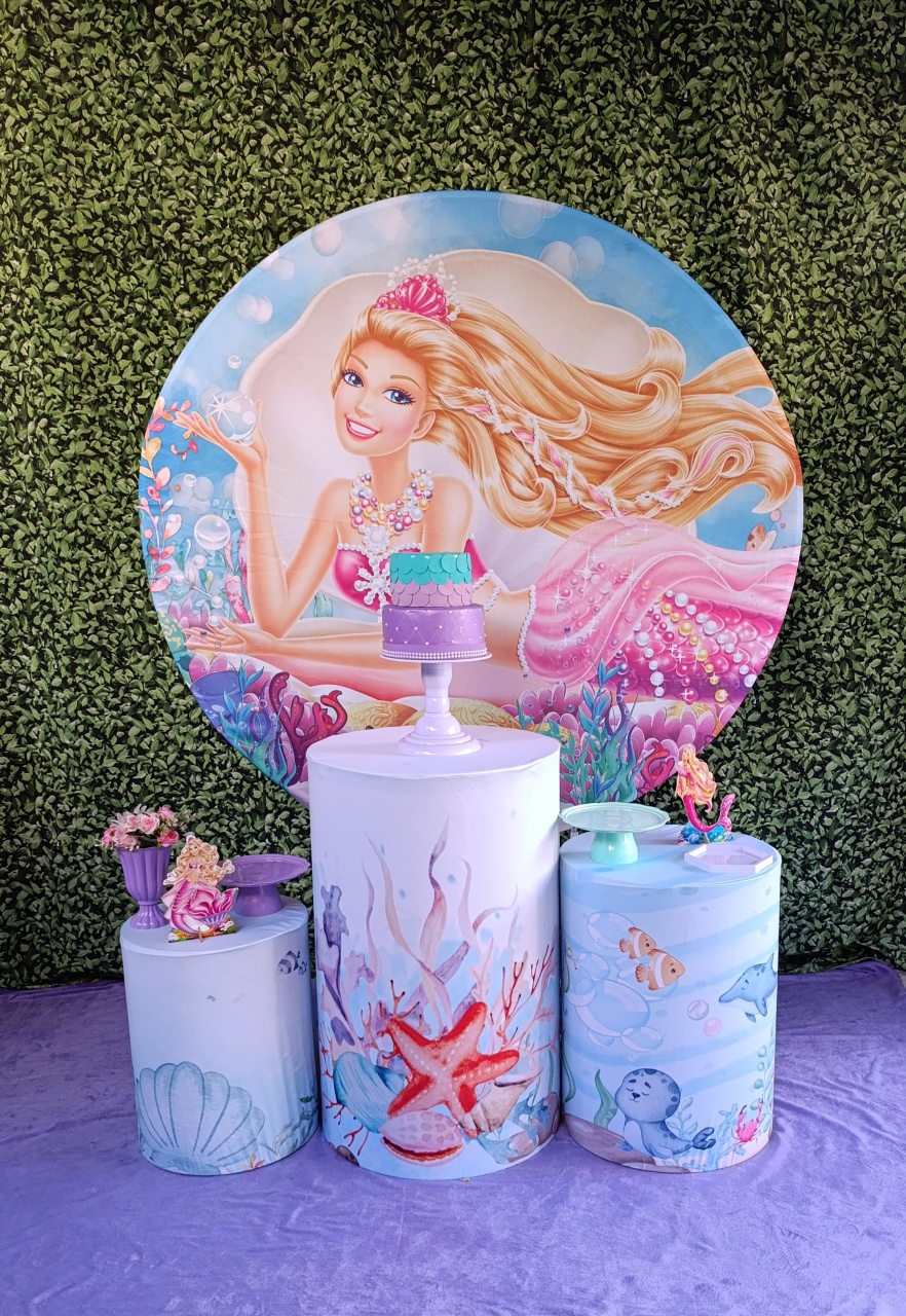 Sereia Barbie -Kit Celebrar  - FELIZ DATA PEGUE E MONTE 