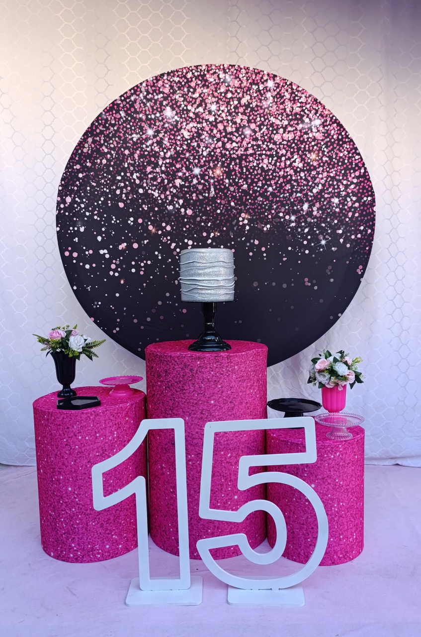 Pink /Preto2 - Kit Celebrar - FELIZ DATA PEGUE E MONTE 