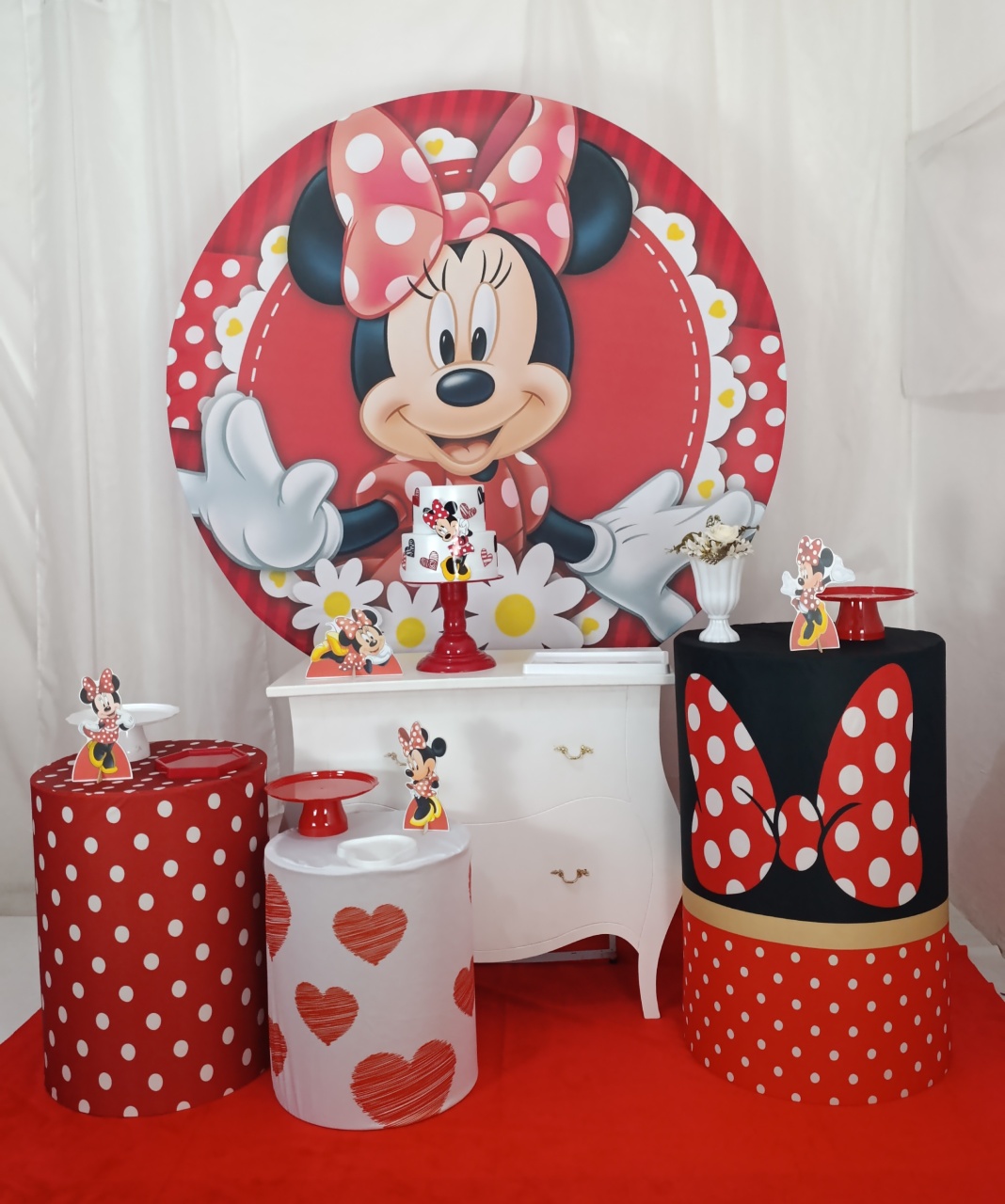 Mickey Vermelha - Kit Comemore  - FELIZ DATA PEGUE E MONTE 