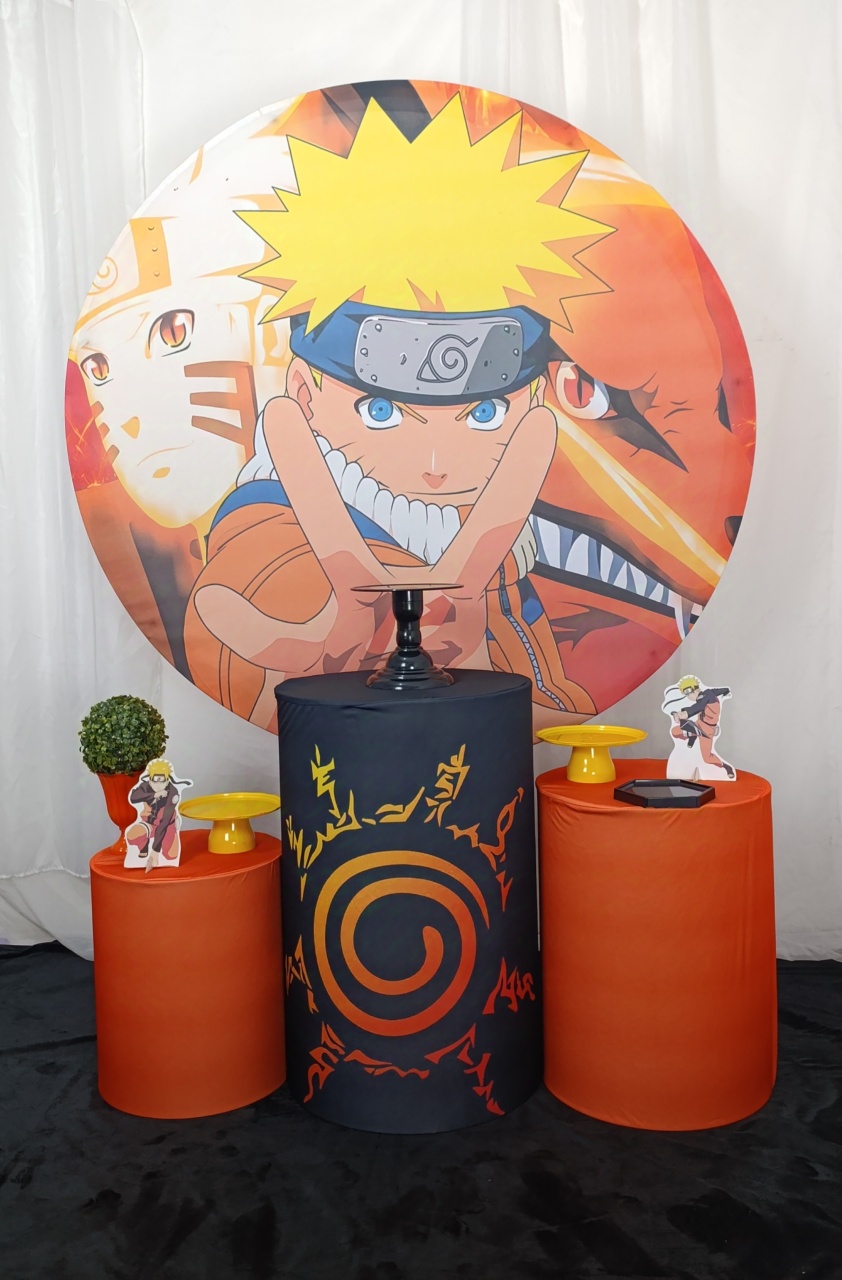 Naruto - Kit Celebrar - FELIZ DATA PEGUE E MONTE 