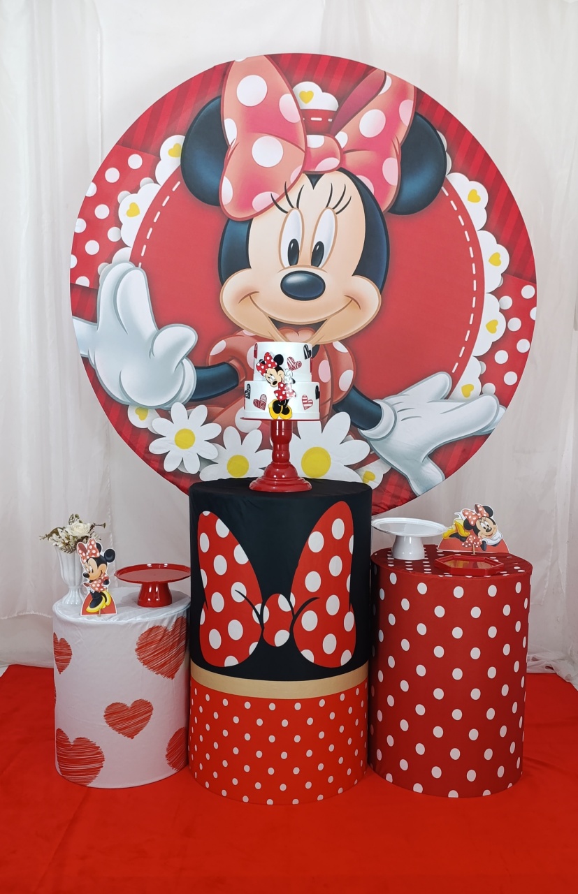 Minie Vermelha - Kit Celebrar  - FELIZ DATA PEGUE E MONTE 