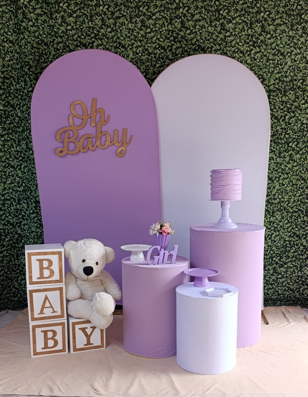 Chá de Bebê Lilás  - FELIZ DATA PEGUE E MONTE 