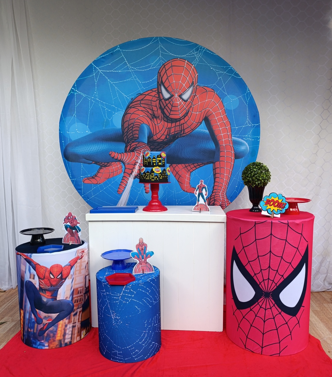 Homem Aranha - Kit Comemore  - FELIZ DATA PEGUE E MONTE 