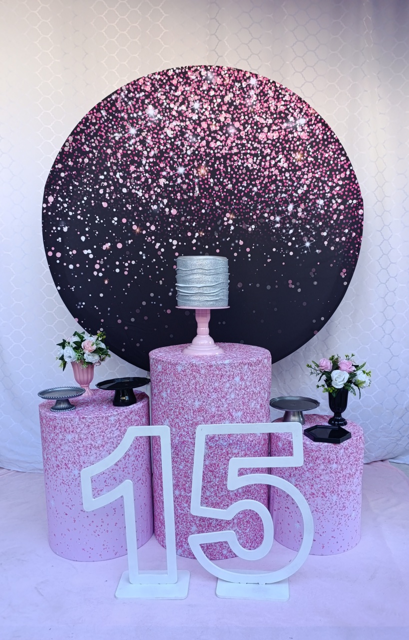 Rosa Pink/Preto - FELIZ DATA PEGUE E MONTE 