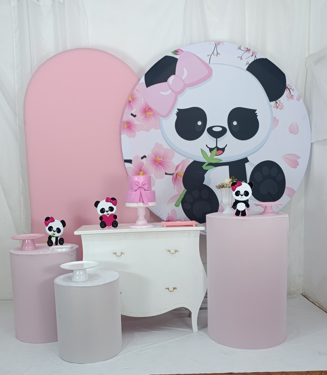 Pandinha Rosa- Kit Felicidade  - FELIZ DATA PEGUE E MONTE 