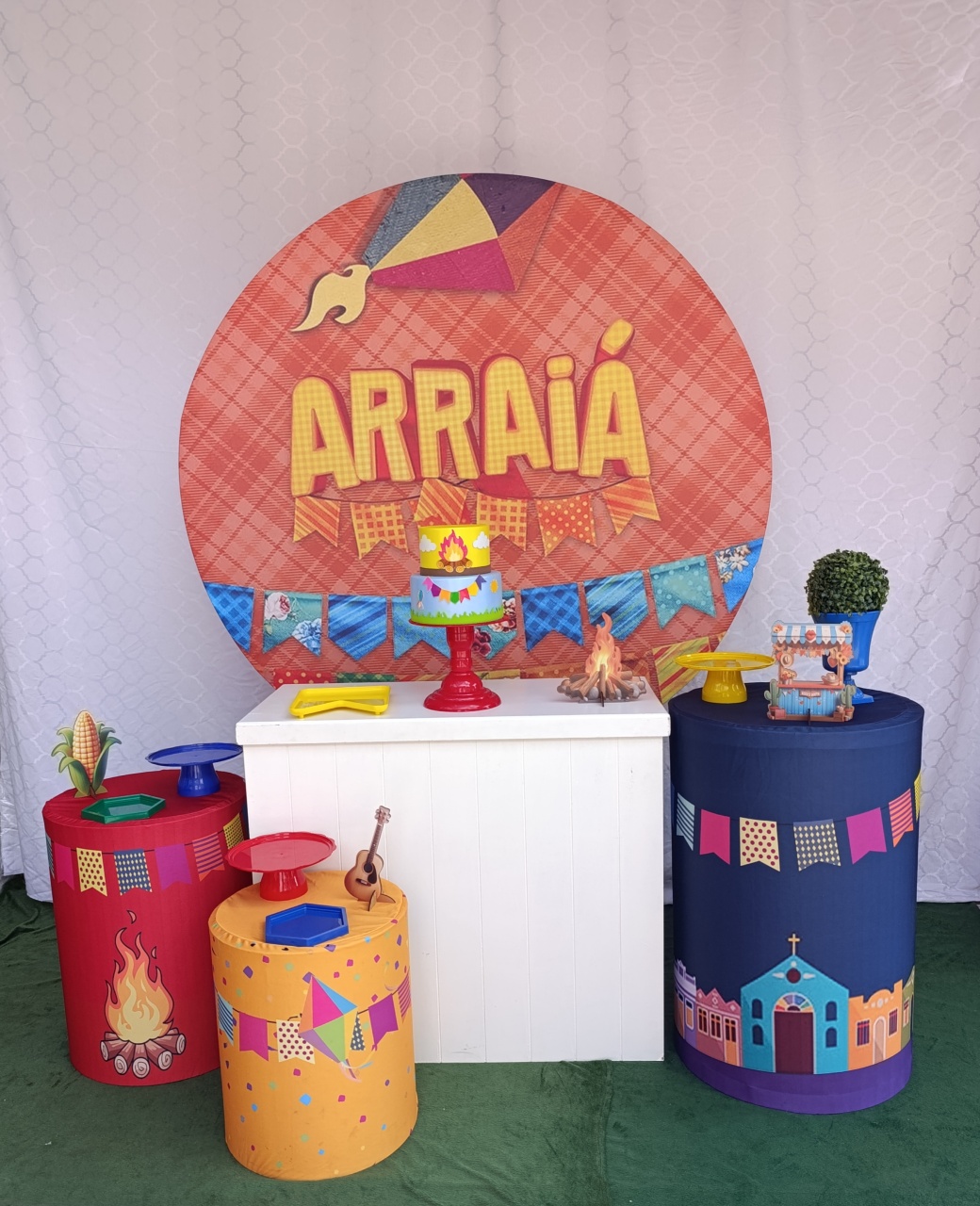 Arraiá - Kit Comemore  - FELIZ DATA PEGUE E MONTE 