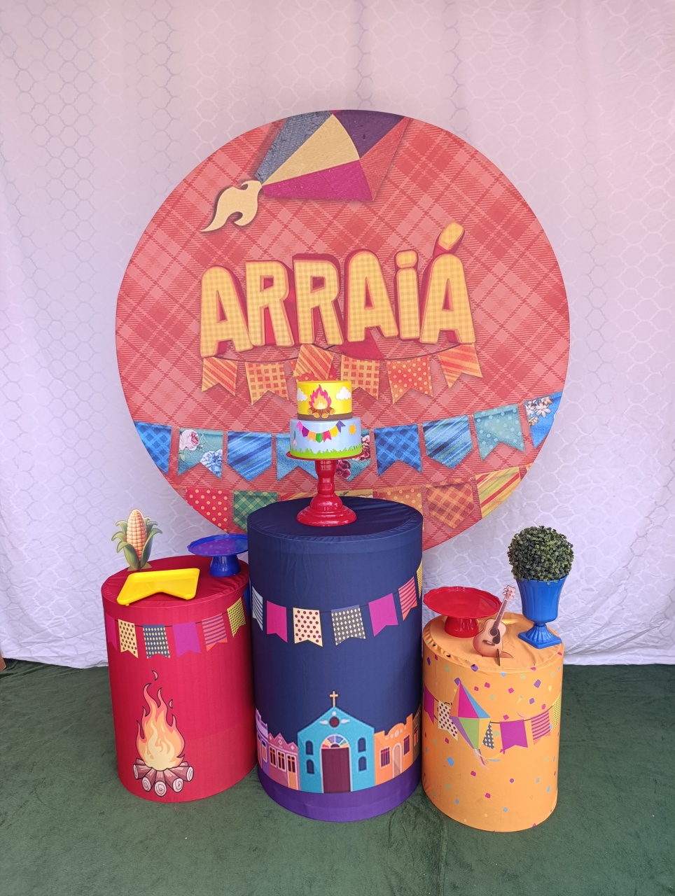 Arraiá - Kit Celebrar  - FELIZ DATA PEGUE E MONTE 