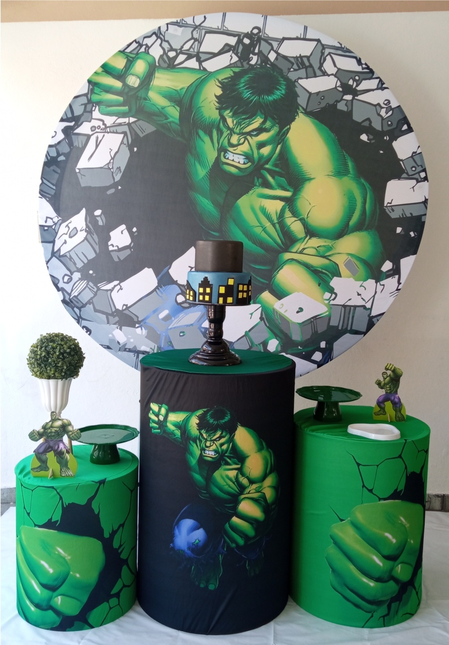 Hulk- Kit Celebrar - FELIZ DATA PEGUE E MONTE 