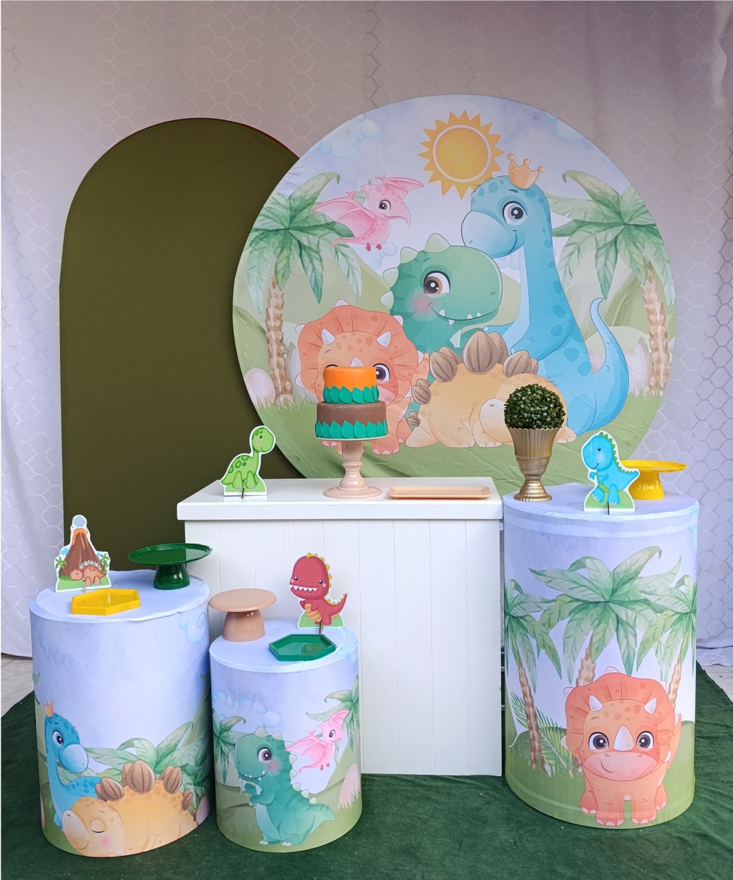 Dino Baby- Kit Felicidade  - FELIZ DATA PEGUE E MONTE 
