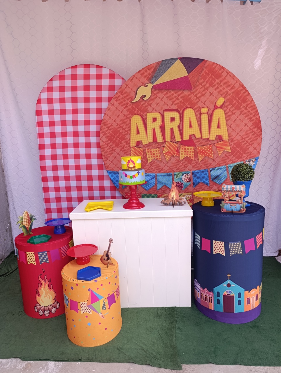 Arraiá - Kit Felicidade  - FELIZ DATA PEGUE E MONTE 