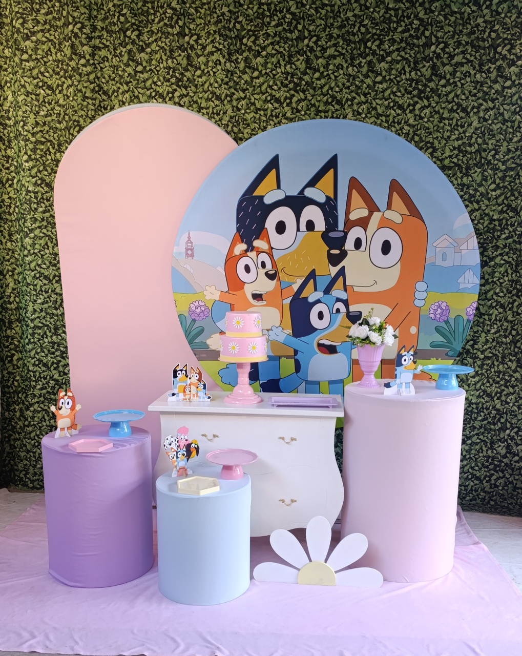 Bluey Menina - Kit Felicidade  - FELIZ DATA PEGUE E MONTE 