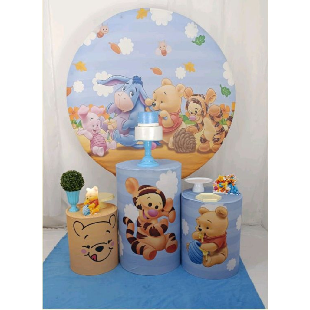 Ursinho Pooh - Kit Celebrar - FELIZ DATA PEGUE E MONTE 