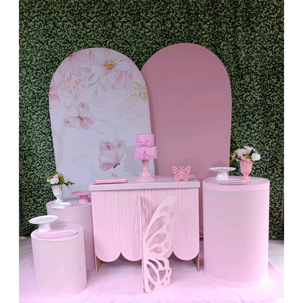 Jardim 2 Rosa - Kit Felicidade - FELIZ DATA PEGUE E MONTE 