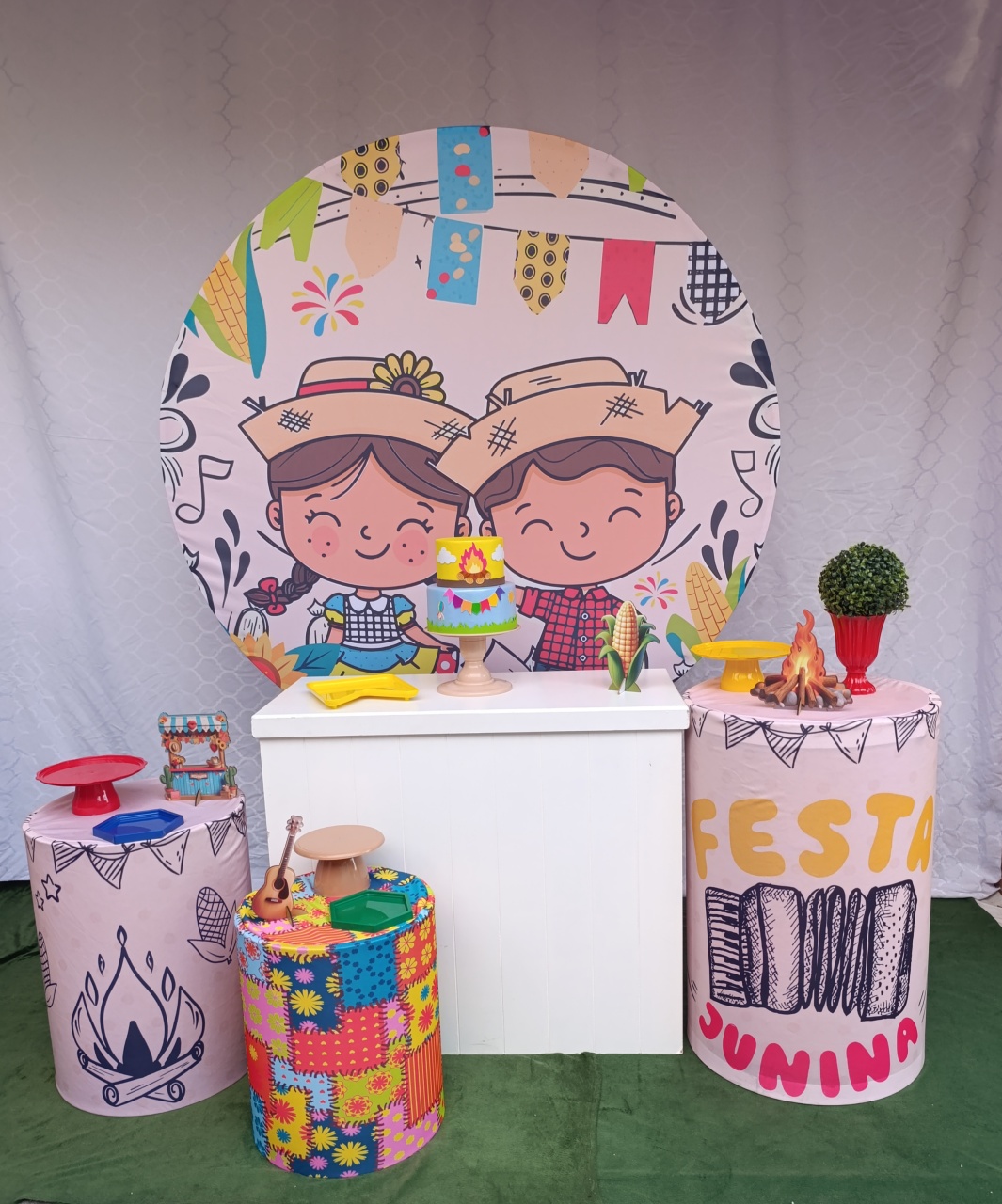 Festa Junina - Kit Comemore  - FELIZ DATA PEGUE E MONTE 