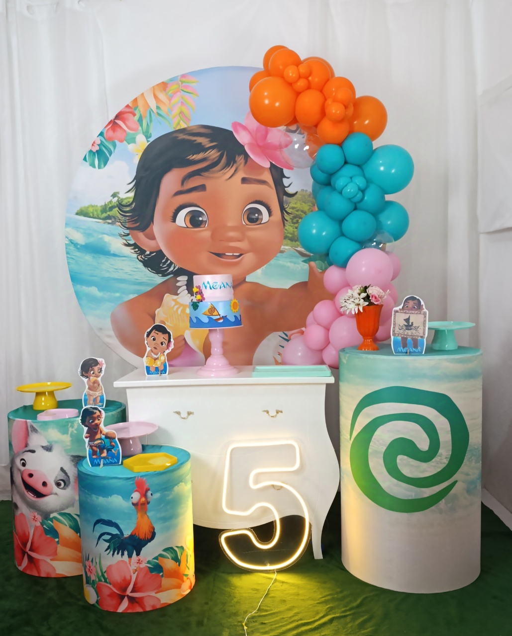 Moana Baby -Kit Comemore  - FELIZ DATA PEGUE E MONTE 