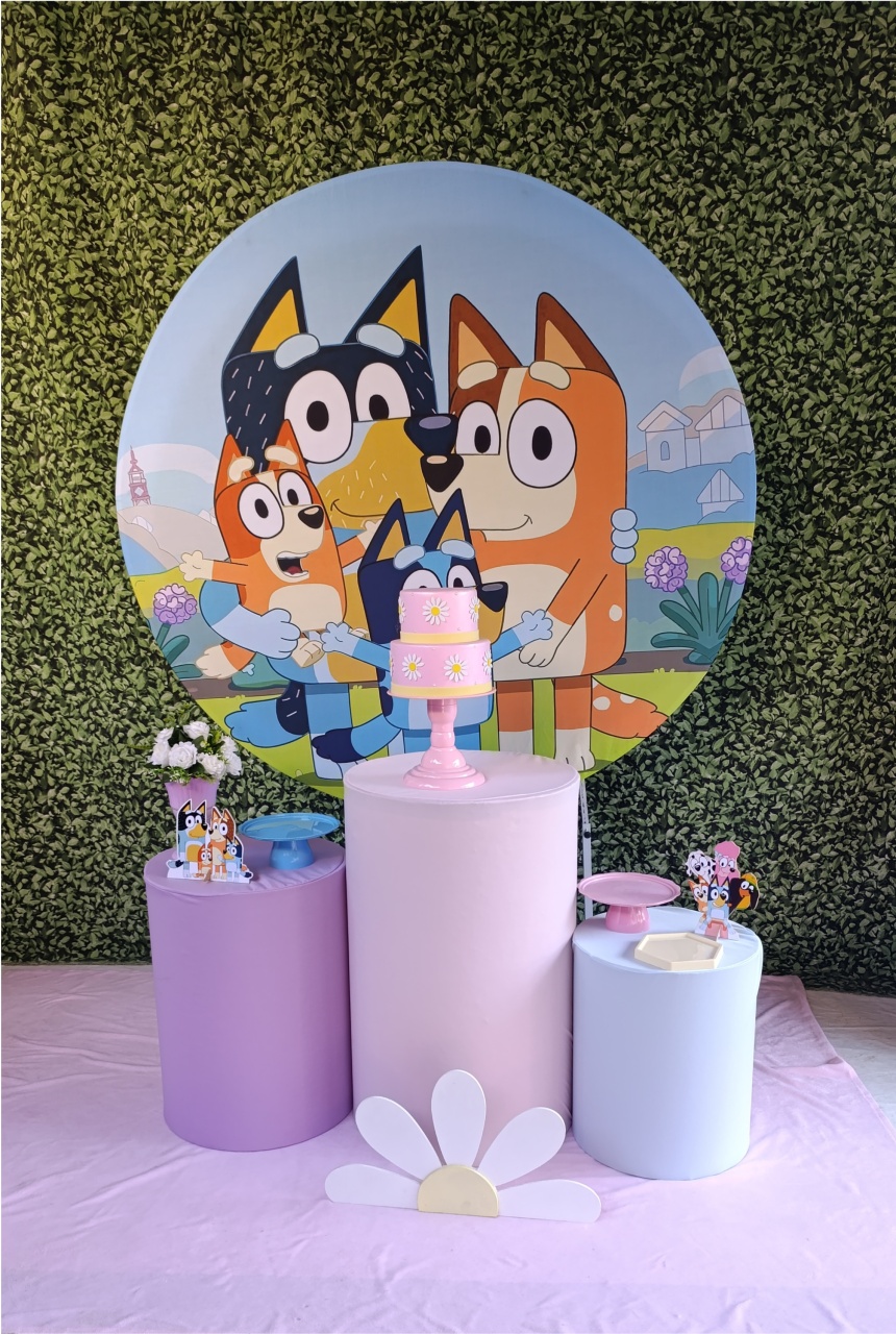 Bluey - Kit Celebrar  - FELIZ DATA PEGUE E MONTE 