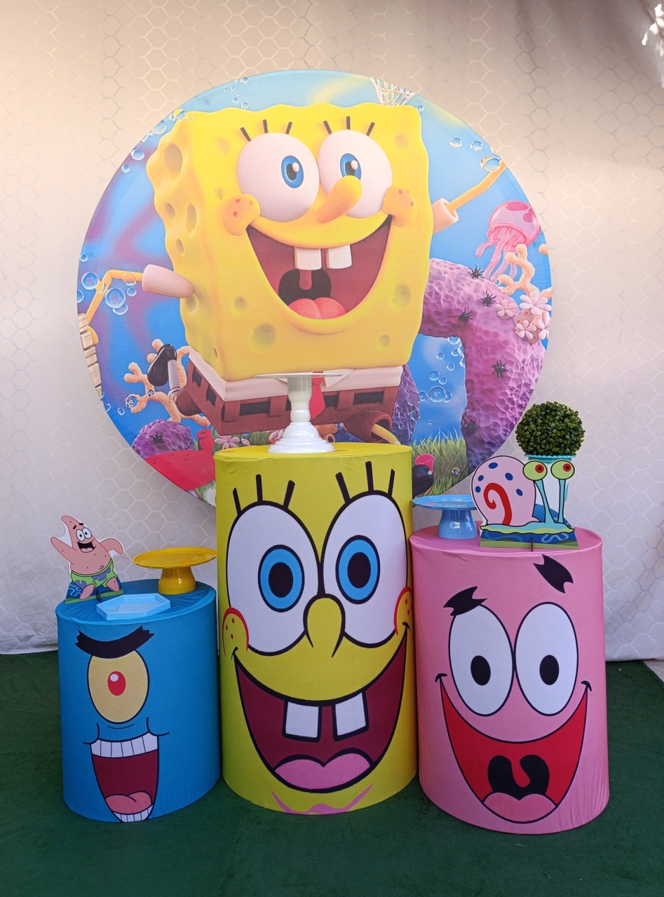 Bob Esponja Kit Celebrar - FELIZ DATA PEGUE E MONTE 