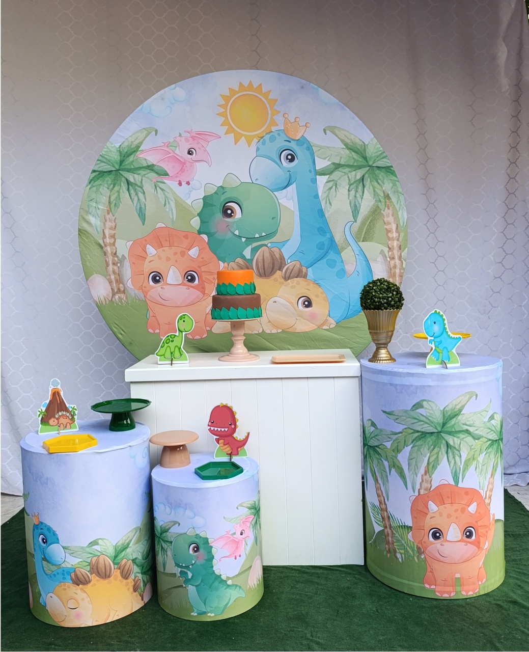 Dino Baby - Kit Comemore  - FELIZ DATA PEGUE E MONTE 