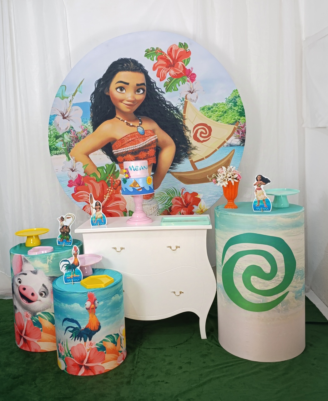 Moana Adulta -Kit Comemore  - FELIZ DATA PEGUE E MONTE 