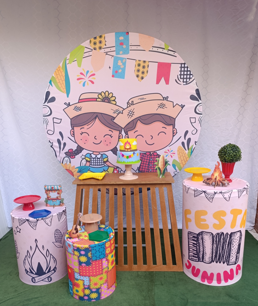 Festa Junina - Kit Comemore  - FELIZ DATA PEGUE E MONTE 