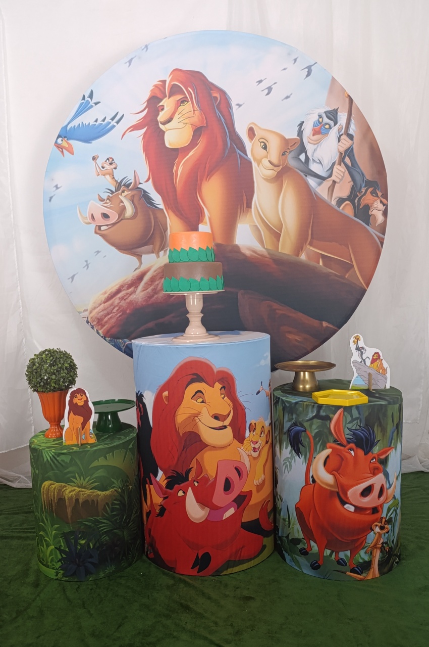 Rei Leão - Kit Celebrar  - FELIZ DATA PEGUE E MONTE 