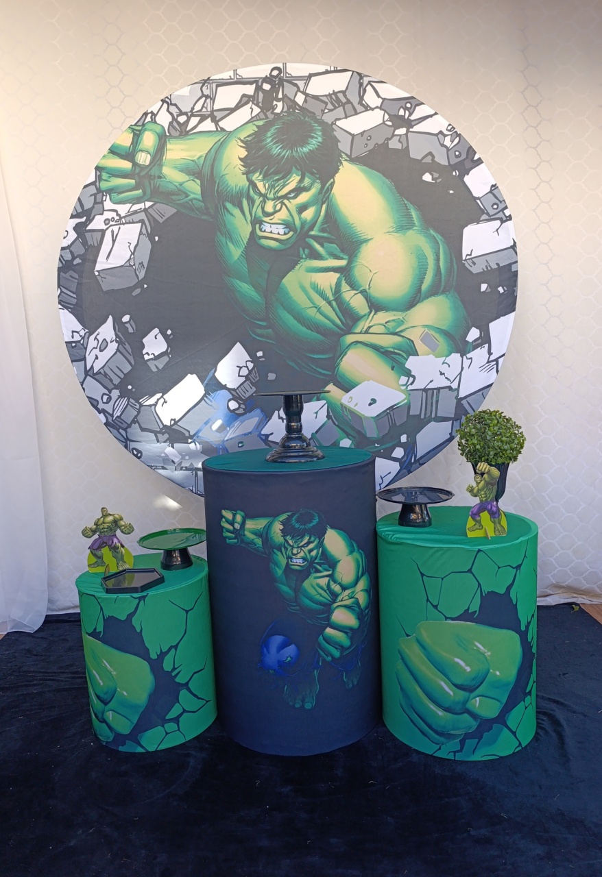 Hulk- Kit Celebrar - FELIZ DATA PEGUE E MONTE 