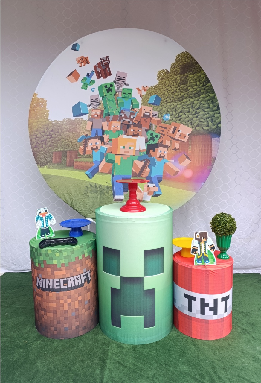Minecraft - Kit Celebrar - FELIZ DATA PEGUE E MONTE 