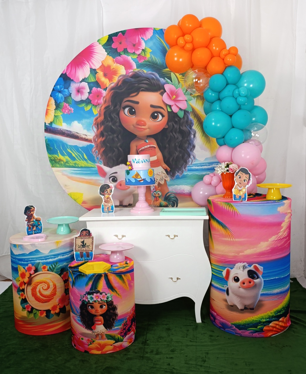 Moana 3- Kit Comemore  - FELIZ DATA PEGUE E MONTE 