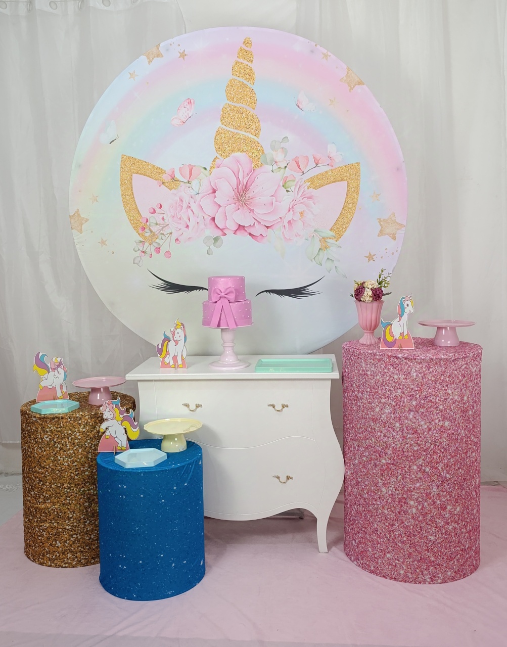 Unicórnio Kit Celebrar  - FELIZ DATA PEGUE E MONTE 