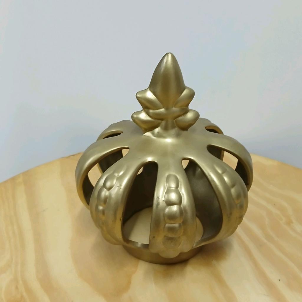 Coroa de Louça - Dourado - Peg e monte da drica