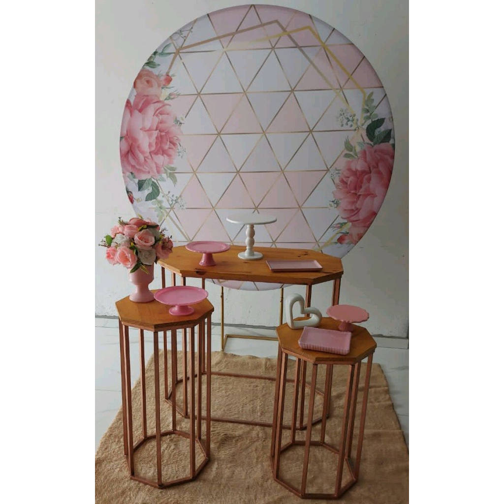 Kit Floral Geométrica - Peg e monte da drica