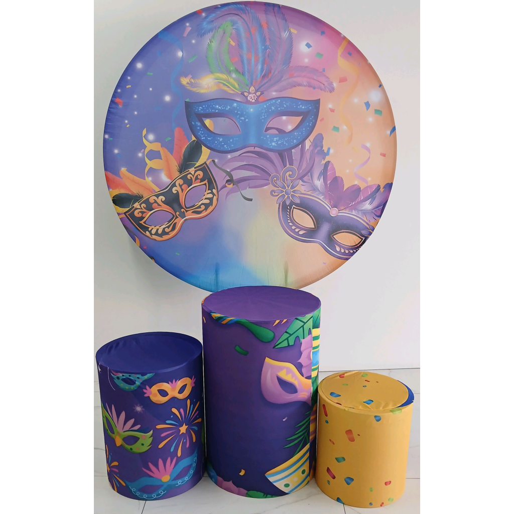 Tecido Carnaval Roxo - Peg e monte da drica