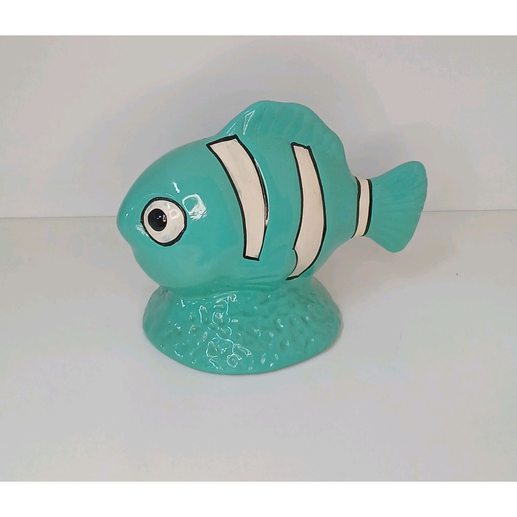 Peixinho de Louça - Verde Aguá - Peg e monte da drica