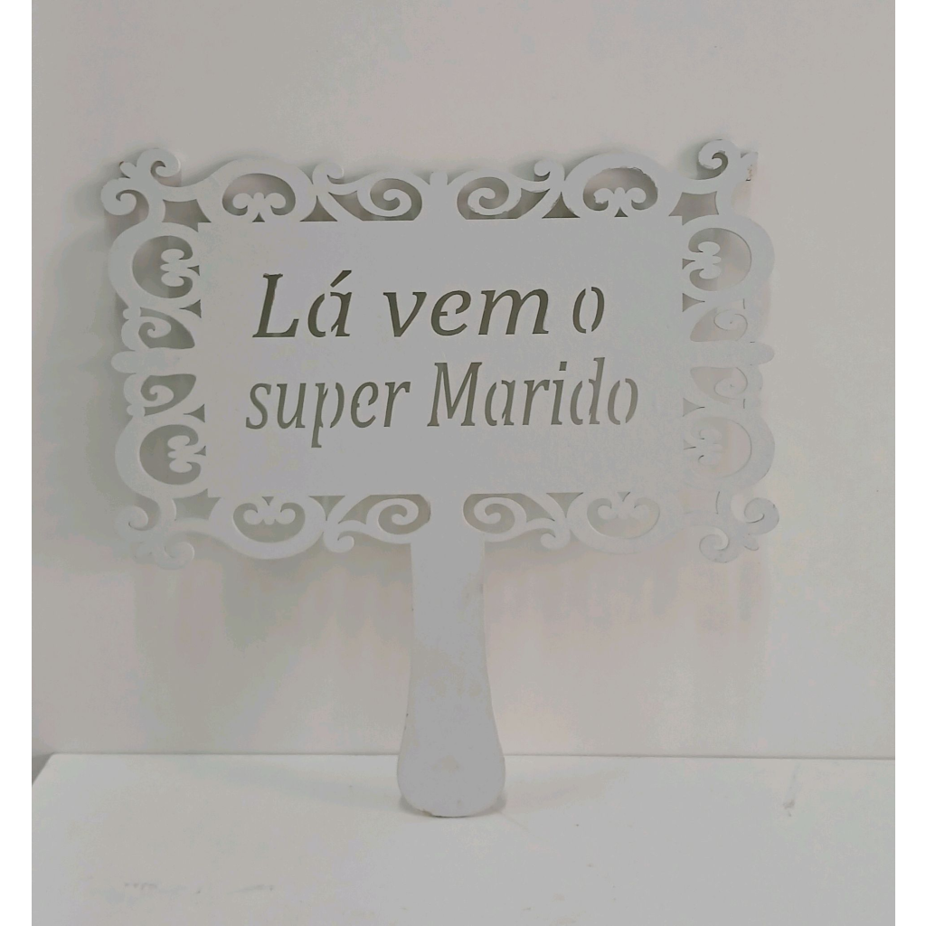 Placa Casamento - Branco - Peg e monte da drica