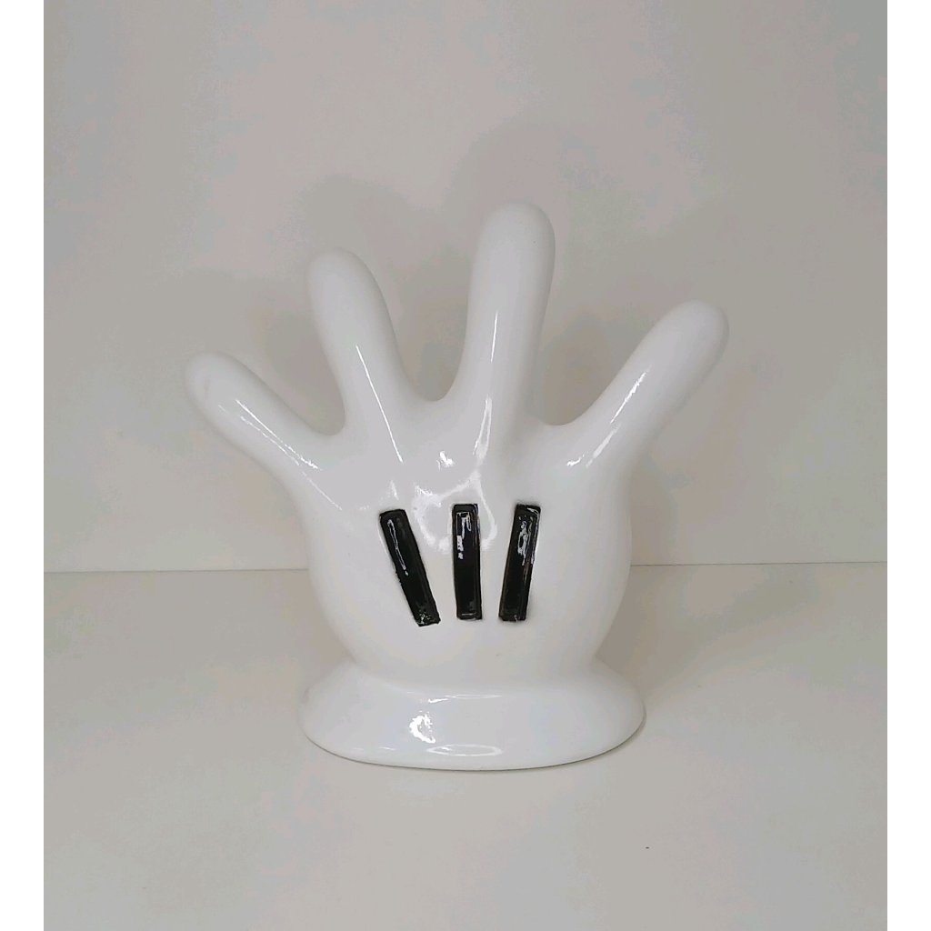 Mão Mickey de Louça - Branco - Peg e monte da drica