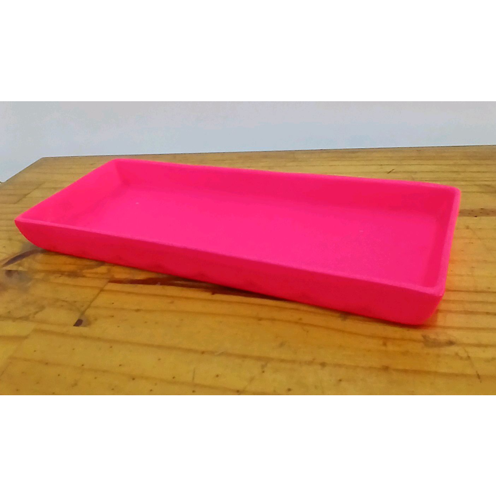 Bandeja Retângular - Rosa,Neon - Peg e monte da drica