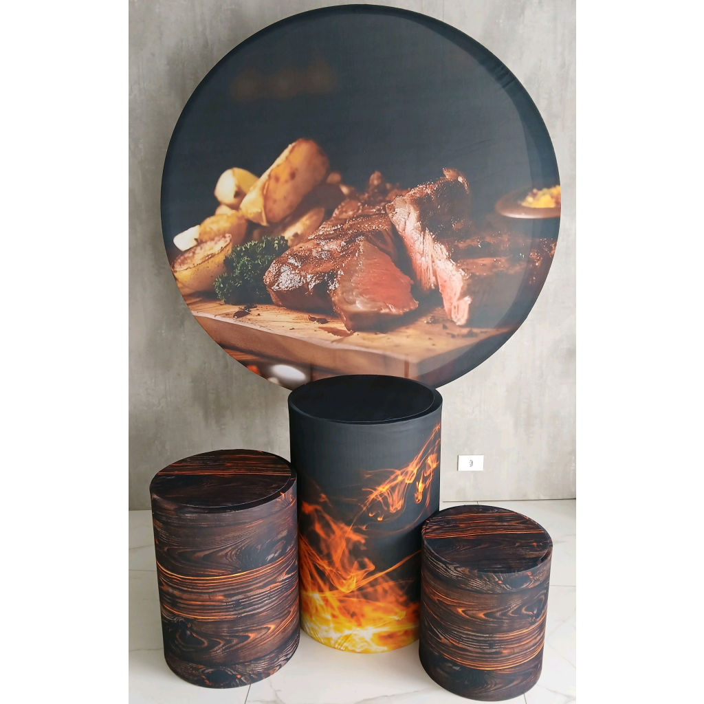 Tecido Churrasco - Peg e monte da drica