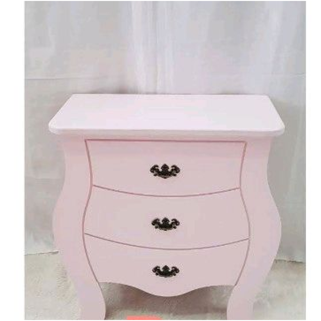 Cômoda Pequena Gaveta Fake - Rosa Bebê - Peg e monte da drica