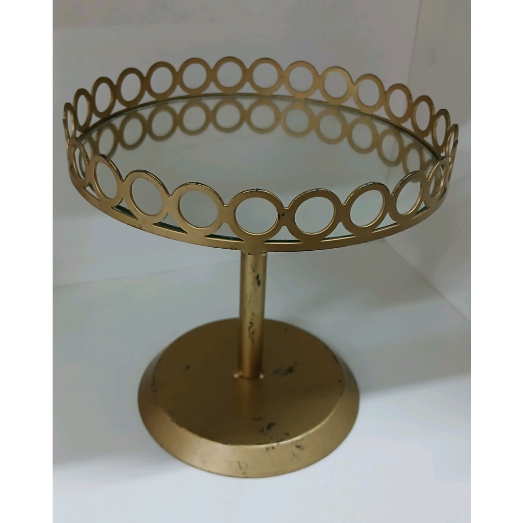 Suporte Para Doce Com Espelho G - Dourado - Peg e monte da drica