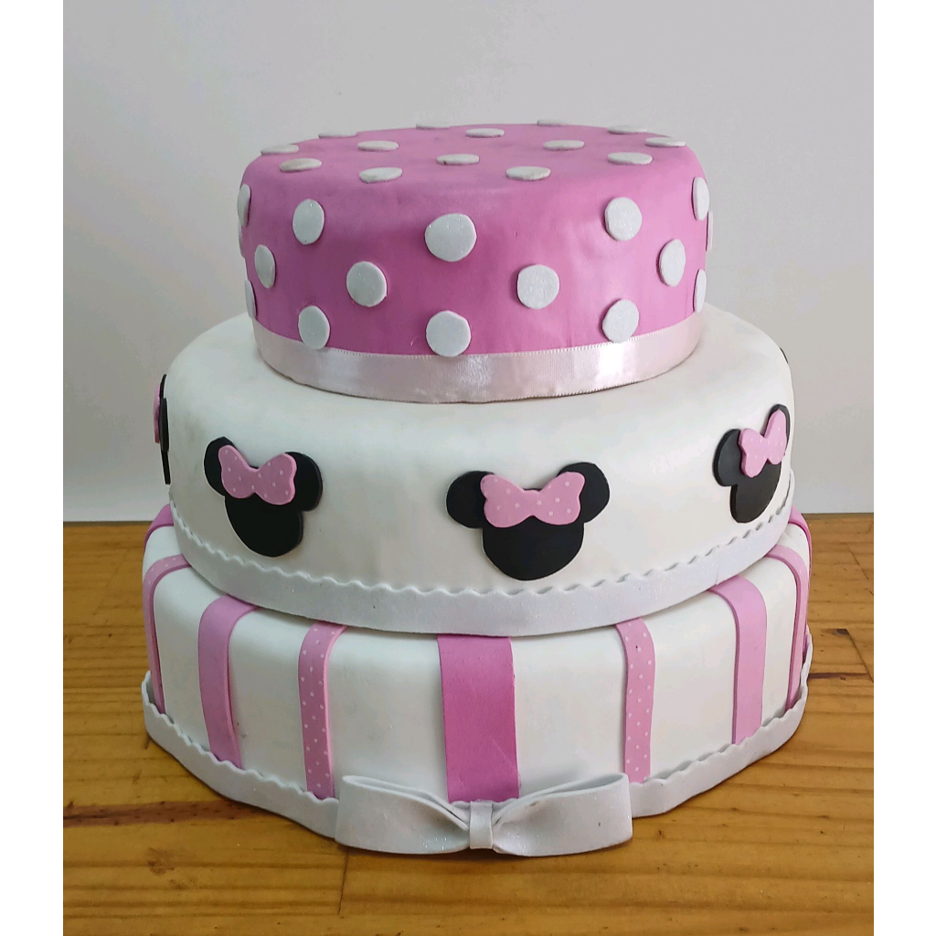 Bolo Fake Minie Rosa - Peg e monte da drica