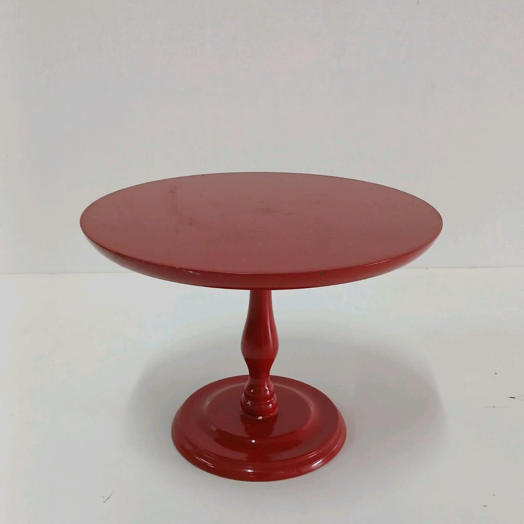 Boleira/Suporte Para Doces - Vermelho - Peg e monte da drica