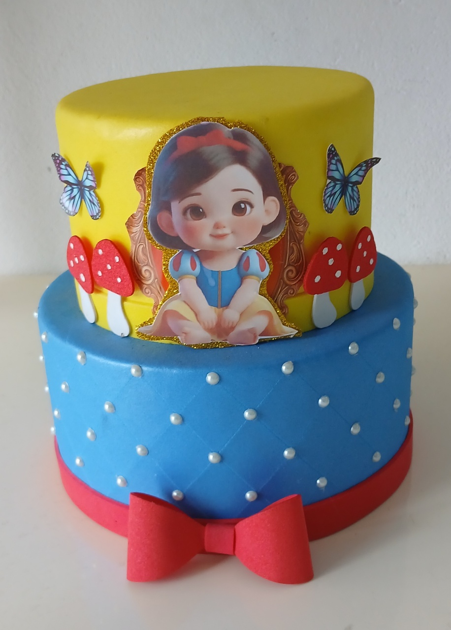 Bolo Fake Branca de Neve Cut - Peg e monte da drica