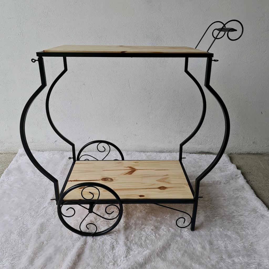 Carrinho de Chá/Gormet - Preto - Peg e monte da drica